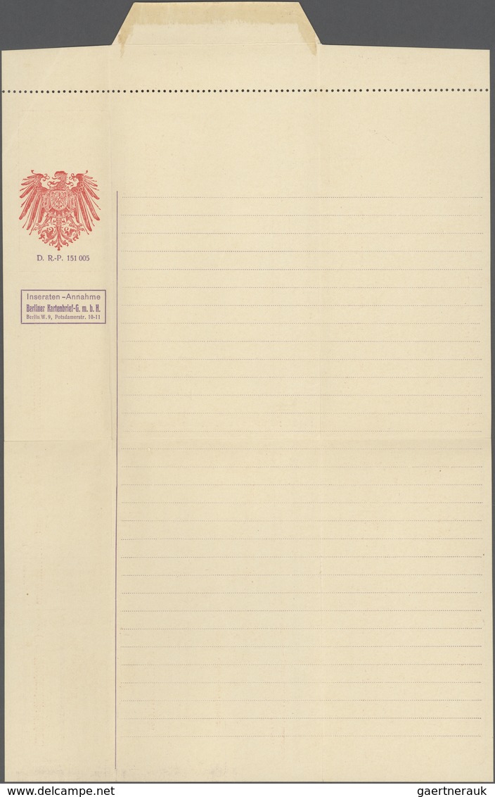 Thematik: Verkehr-Auto / Traffic-car: 1905 (approx), German Reich. Advertisement Letter Card 5 Pf Ge - Automobili