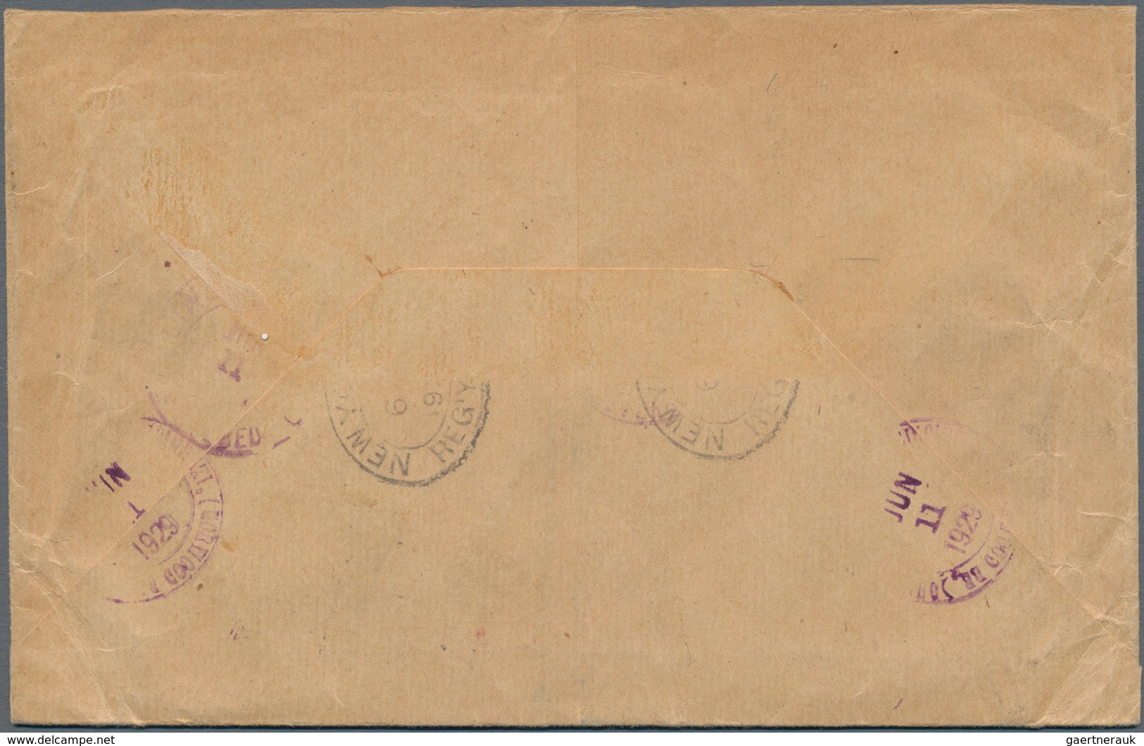 Thematik: Verkehr-Auto / Traffic-car: 1929, Denmark. Interesting Franking On Registered Cover From " - Cars