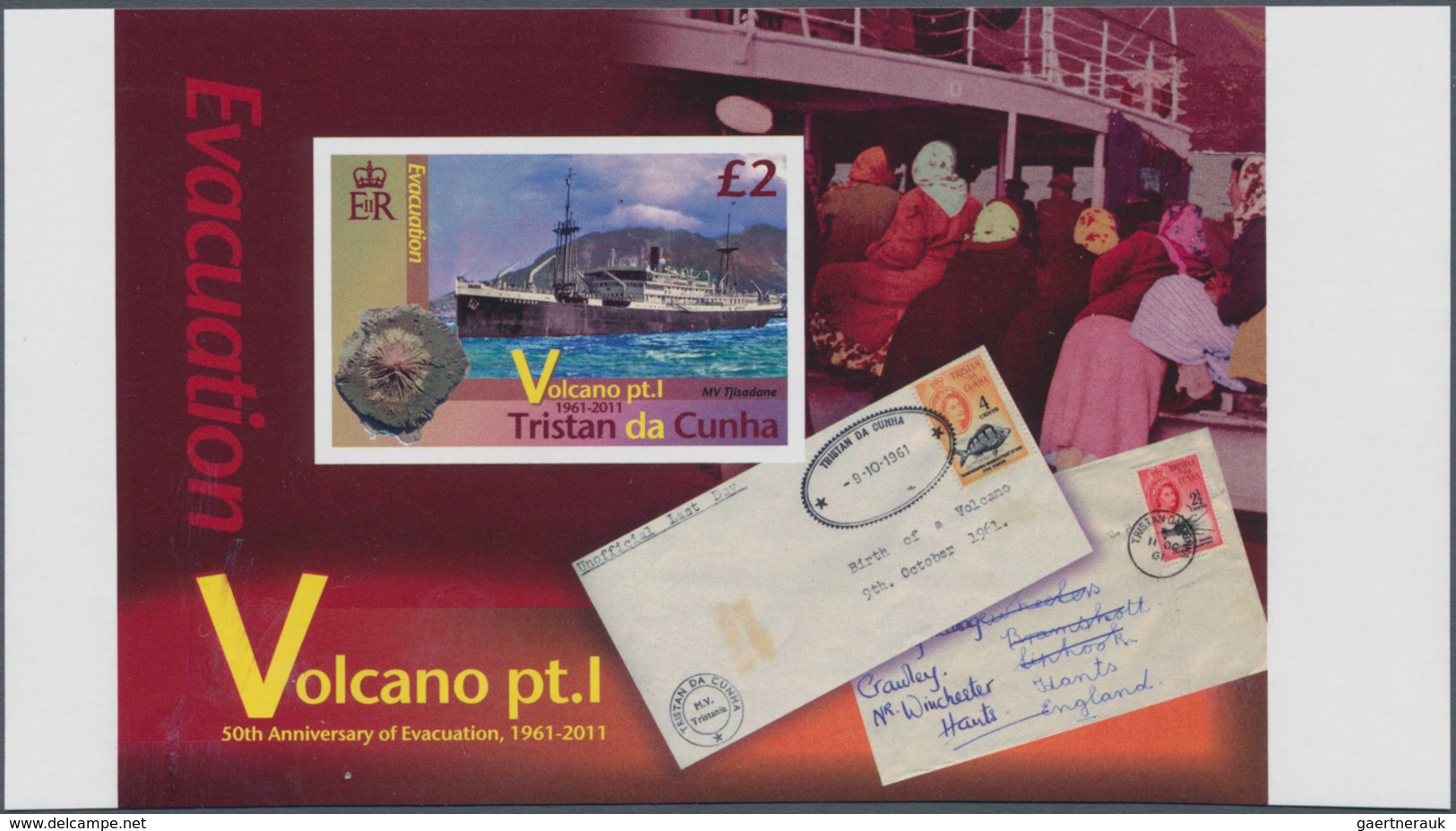 Thematik: Vulkane / Volcanoes: 2011, TRISTAN DA CUNHA: 50th Anniversary Of Evacuation Due To Volcani - Vulkane