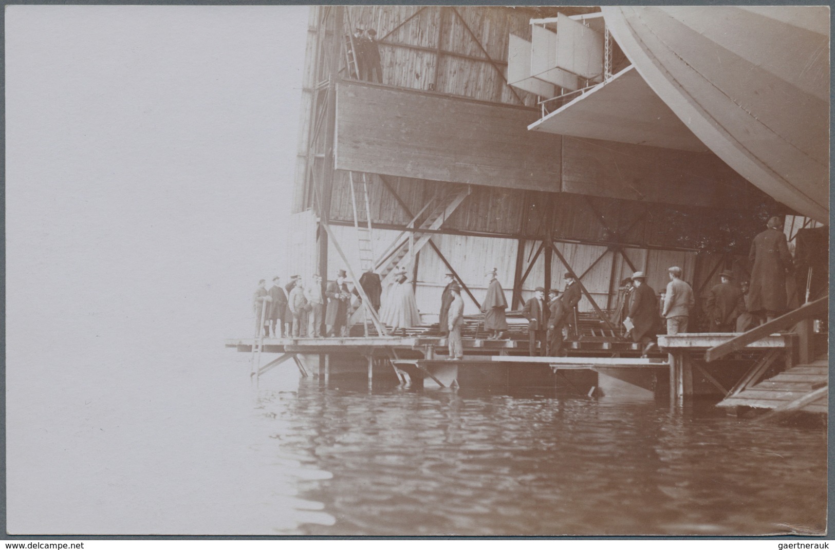 Thematik: Zeppelin / Zeppelin: 1908. Original, Period, Real Photo Postcard (RPPC) Of German Zeppelin - Zeppelins