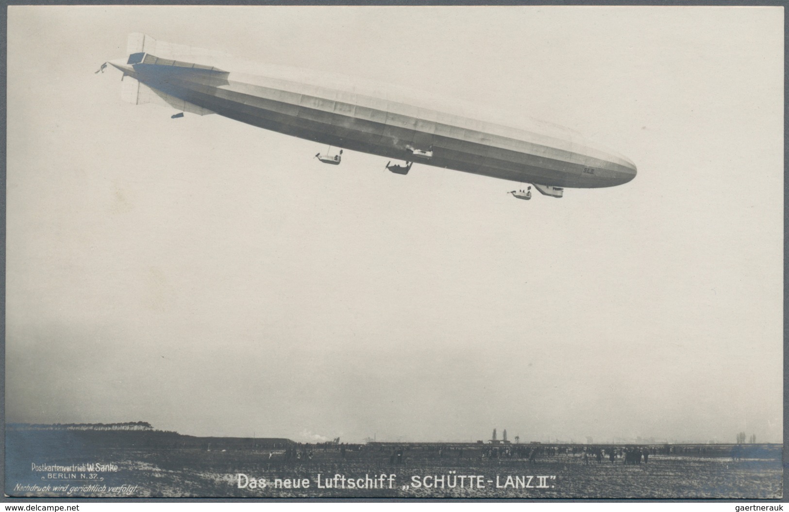 Thematik: Zeppelin / Zeppelin: 1910 (ca). German Empire Pioneer Zeppelin Airship Real Photo Postcard - Zeppelines