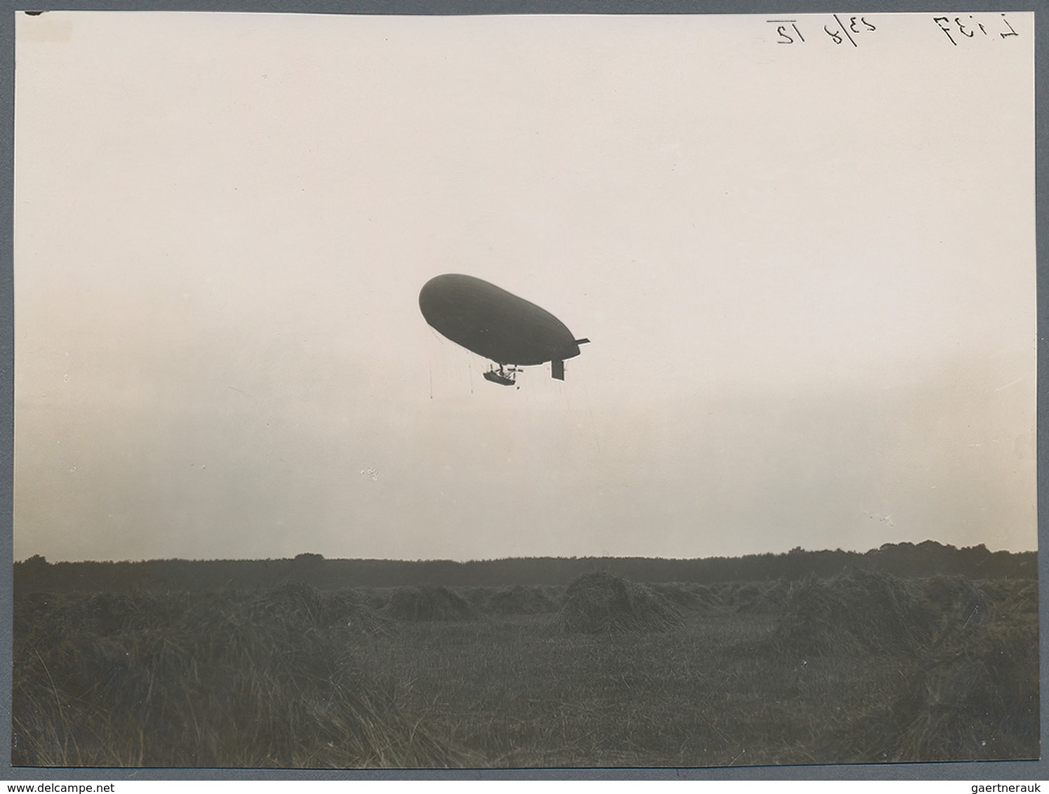 Thematik: Zeppelin / Zeppelin: 1912 (ca). Original German Pre-WWI Photo Of A Pioneering Parseval Air - Zeppelins