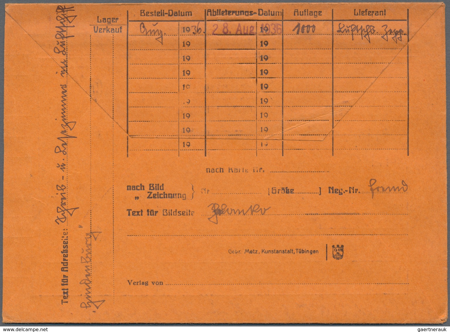 Thematik: Zeppelin / Zeppelin: 1936. This Is A One-of-a-kind Item From The Deutsche Zeppelin Reedere - Zeppelins