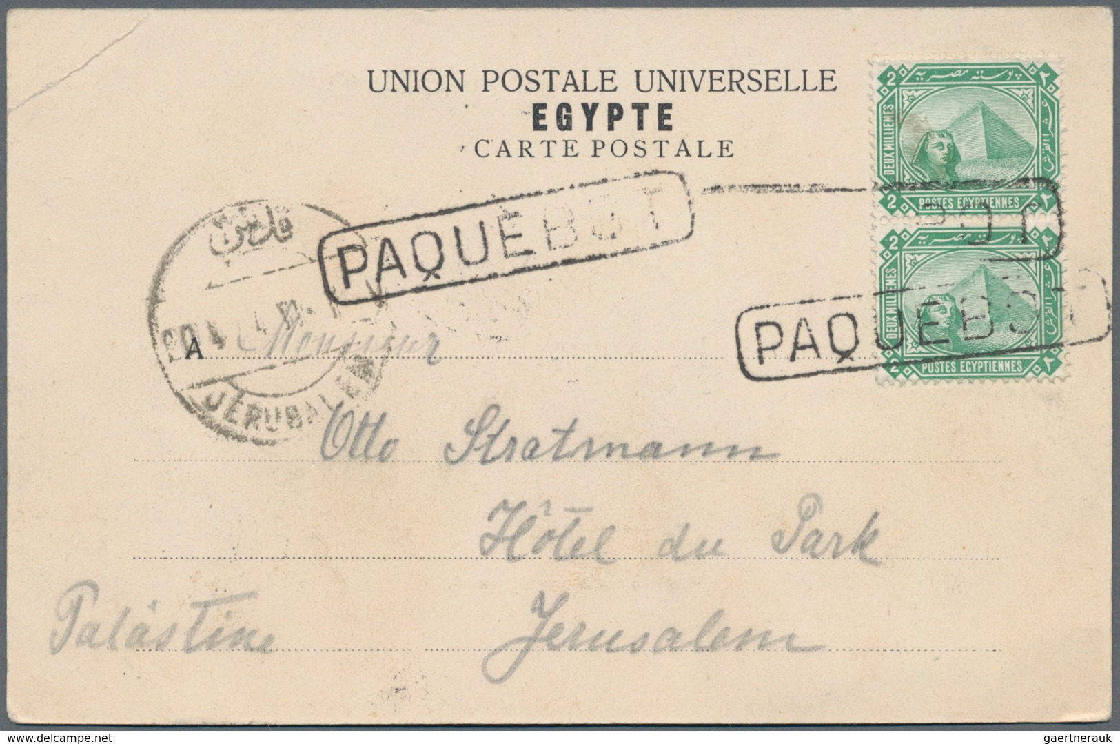 Ägypten: 1889/1904: Postal Stationery Card 5m. Used From Minet-el-Bassal, Alexandria To Constantinop - 1866-1914 Khedivaat Egypte