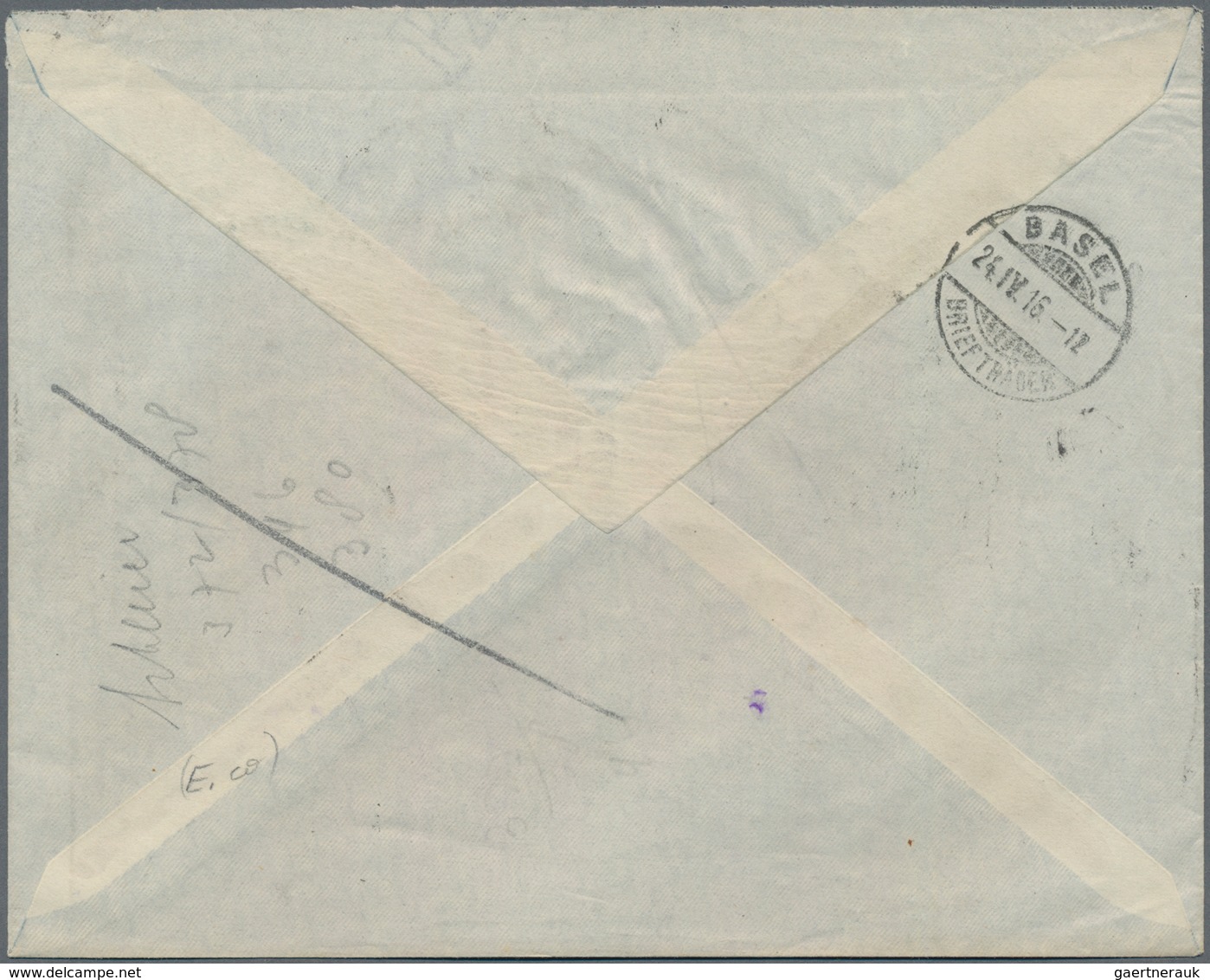 Ägypten: 1916-17, Two Illustrated Envelopes Sent Registered To Switzerland With WWI Censor Marks, I. - 1866-1914 Khedivate Of Egypt