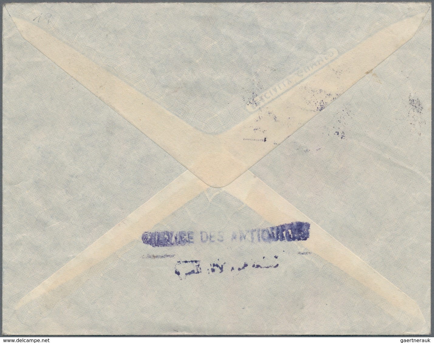 Ägypten - Dienstmarken: 1955, 2m. Vermilion And Four Copies 20m. Blue On Registered Cover To Czechos - Officials