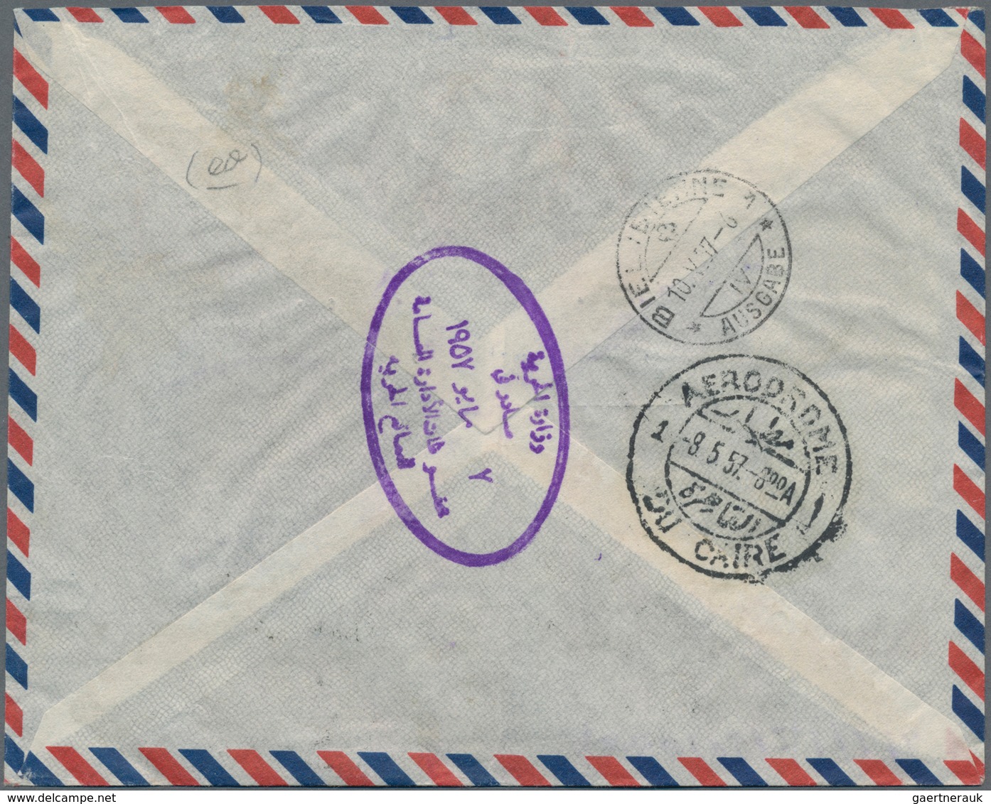 Ägypten - Dienstmarken: 1957/1929: Official Registered Airmail Cover From Cairo To Switzerland Beari - Dienstzegels
