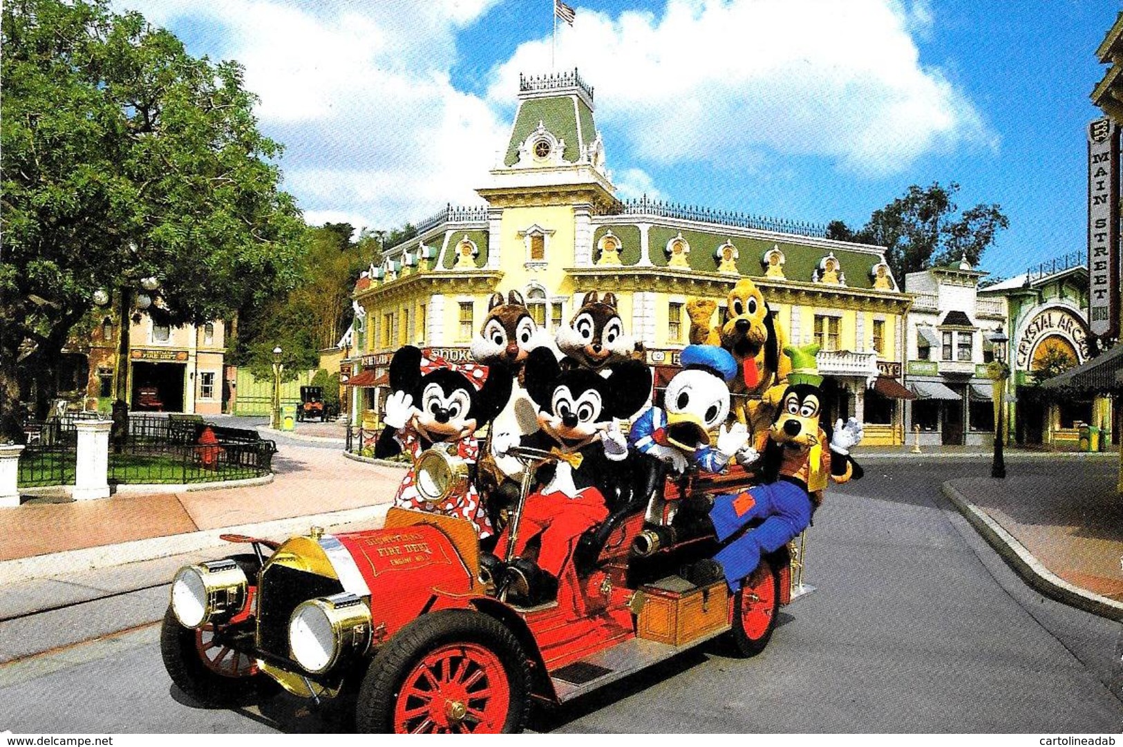 [MD3488] CPM - DISNEYLAND - NO ALARM - MICKEY MINNIE E I SUI AMICI - Viaggiata 1988 - Disneyland