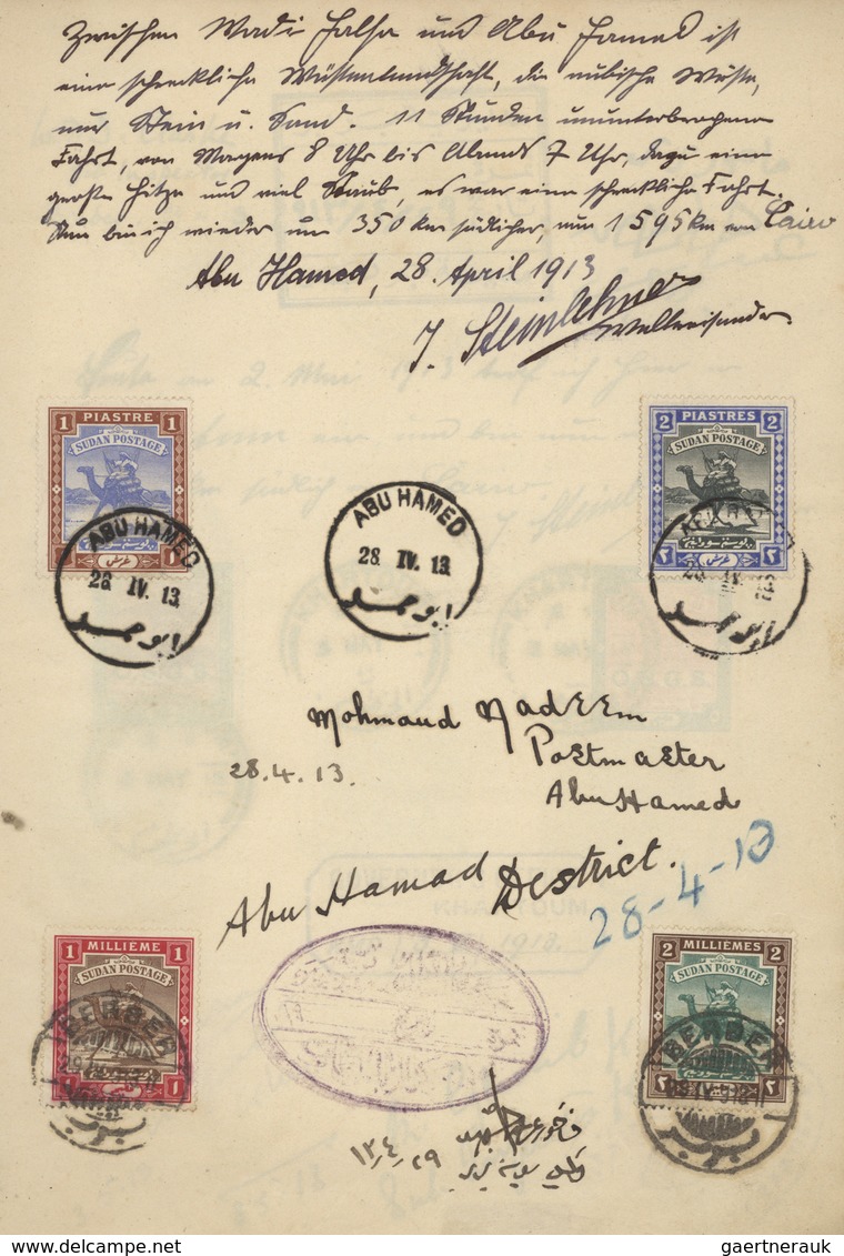 Ägypten - Besonderheiten: 1913, 25 Jan - 4 Aug, PHILATELIC TRAVEL DIARY "AFRICA ROUND TRIP" Of Mr Jo - Andere & Zonder Classificatie