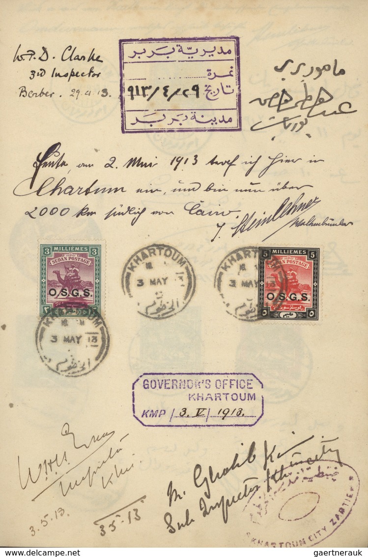 Ägypten - Besonderheiten: 1913, 25 Jan - 4 Aug, PHILATELIC TRAVEL DIARY "AFRICA ROUND TRIP" Of Mr Jo - Other & Unclassified