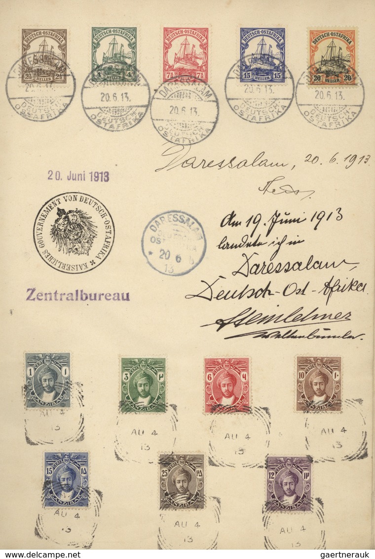 Ägypten - Besonderheiten: 1913, 25 Jan - 4 Aug, PHILATELIC TRAVEL DIARY "AFRICA ROUND TRIP" of Mr Jo