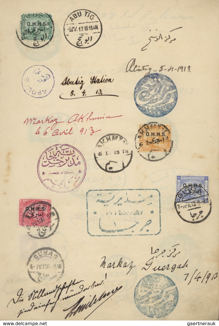 Ägypten - Besonderheiten: 1913, 25 Jan - 4 Aug, PHILATELIC TRAVEL DIARY "AFRICA ROUND TRIP" of Mr Jo