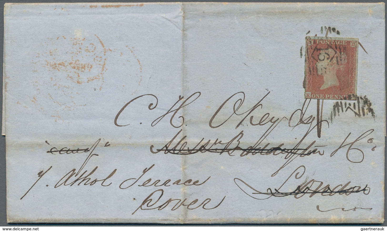 Antigua: 1851, Complete Entire Letter Sent From "ANTIQUA DE 16 1851" To London With Arrival 8.1.52, - Antigua Y Barbuda (1981-...)