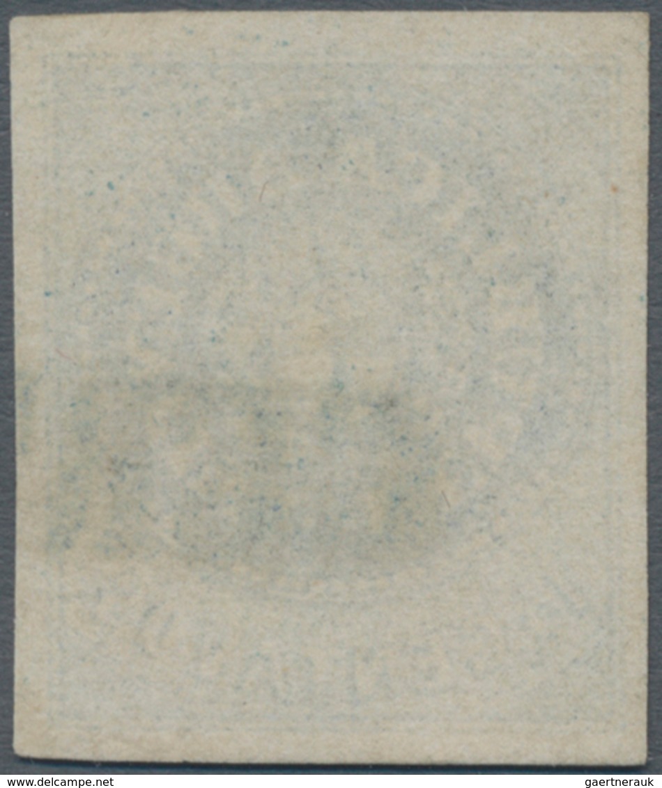 Argentinien: 1862 15c. Blue, With Accent, Used And Cancelled By Blue Straight-liner "CERT(IFICADO)" - Other & Unclassified