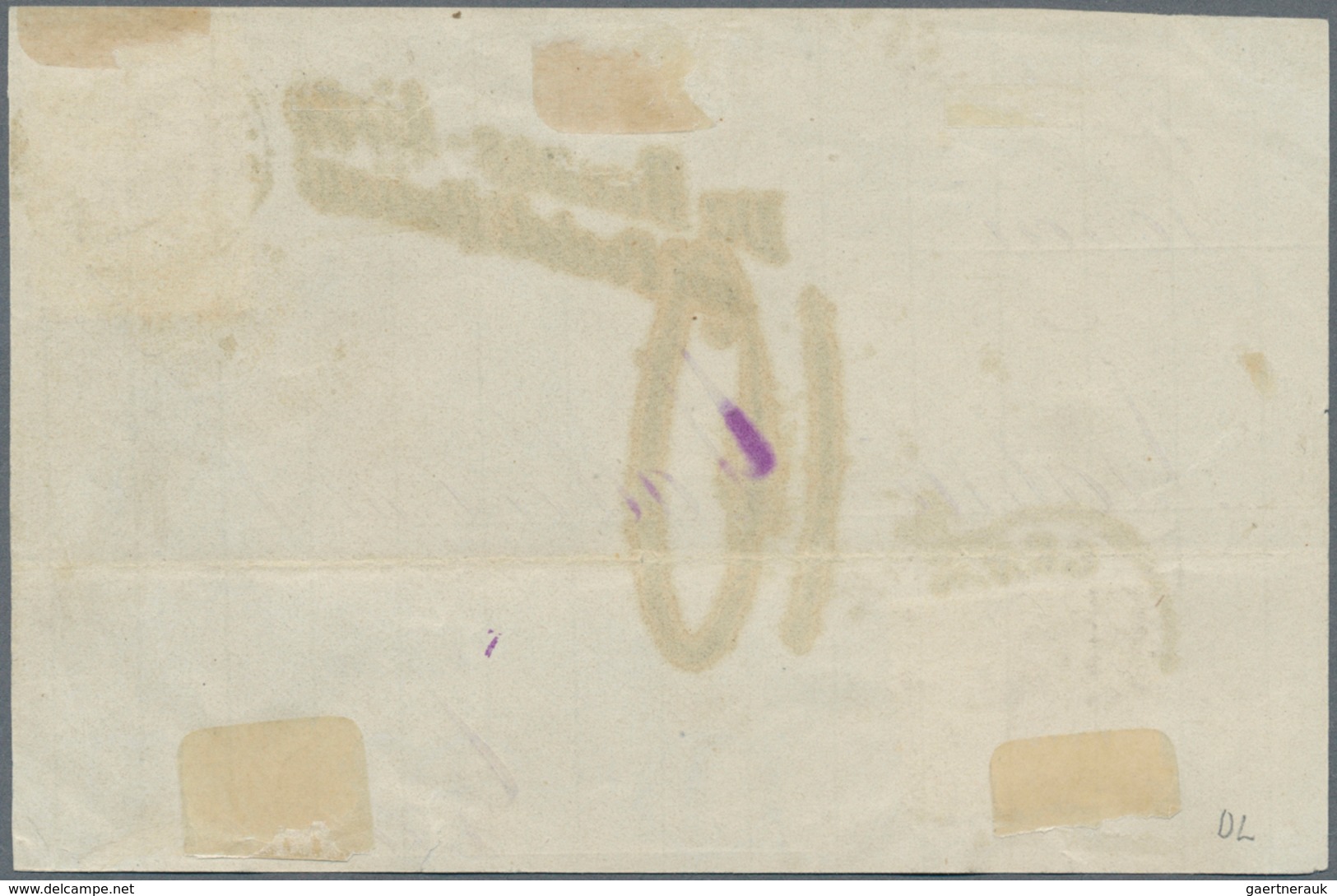 Argentinien: 1877 Front Of A Cover From Buenos Aires To Genova, Italy, Insufficiently Franked By 187 - Other & Unclassified