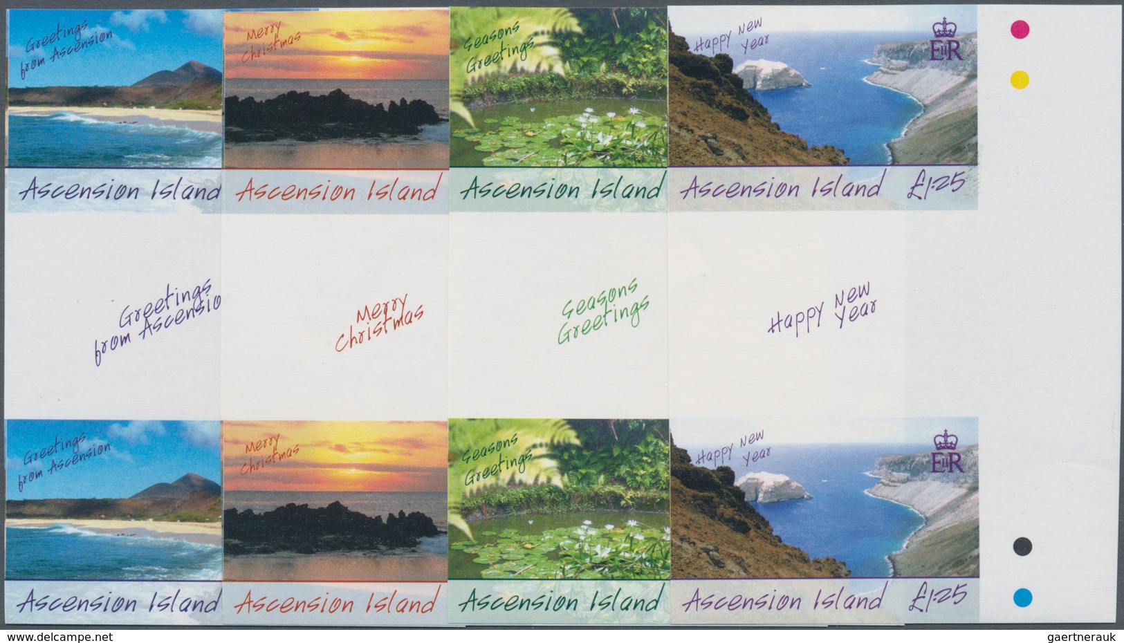 Ascension: 2006, Greetings Stamps Complete Set Of Four Showing Landscapes From Ascension Island In V - Ascensión