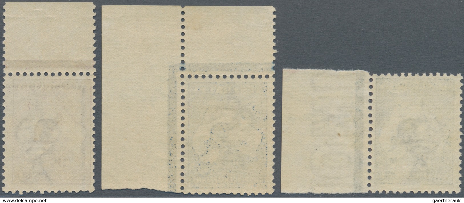 Australien: 1913, Kangaroos 1st Wmk. 2d. Grey From Right Margin, 2½d. Indigo From Upper Right Corner - Other & Unclassified