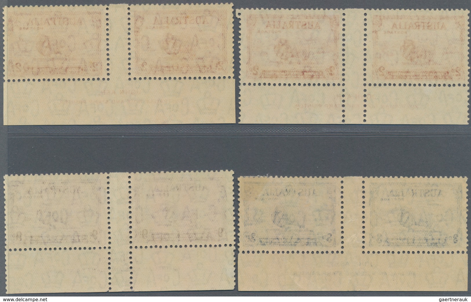 Australien: 1934, Macarthur Death Centenary Complete Set Of Four Incl. 2d. White And Dark Hills In H - Other & Unclassified