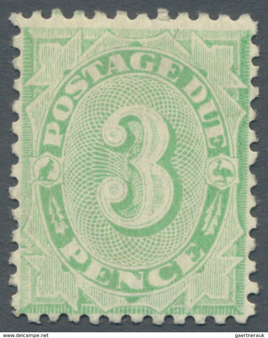 Australien - Portomarken: 1903, Postage Due 3d. Green With Wmk. 'Crown Over A', Mint Hinged And Fres - Strafport