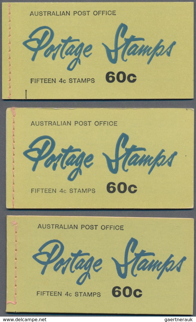 Australien - Markenheftchen: 1966, QEII 60c. Six Different Booklets Each Containing Three Panes Of F - Booklets