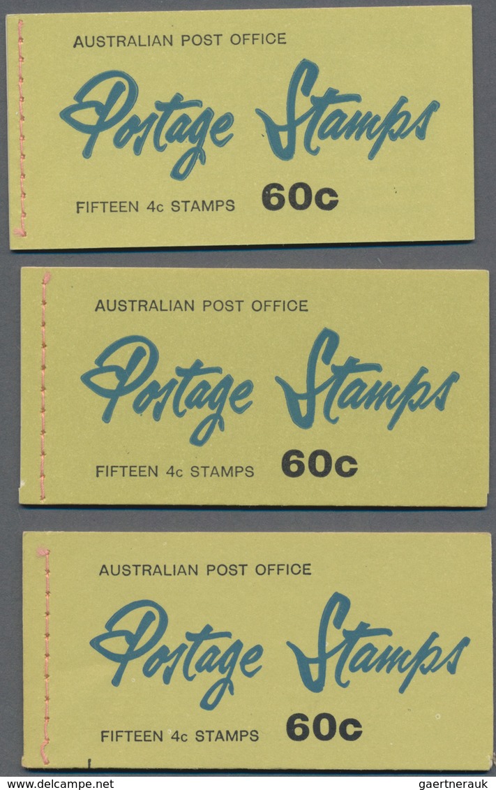 Australien - Markenheftchen: 1966, QEII 60c. Six Different Booklets Each Containing Three Panes Of F - Postzegelboekjes