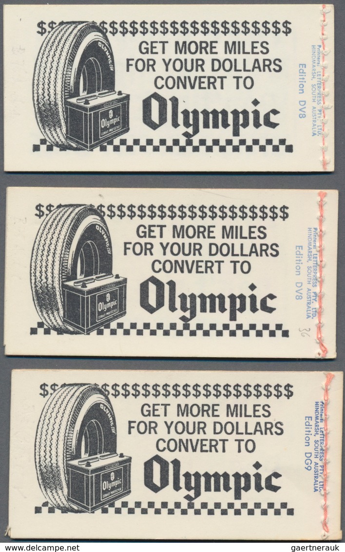 Australien - Markenheftchen: 1966, QEII 60c. Six Different Booklets Each Containing Three Panes Of F - Booklets