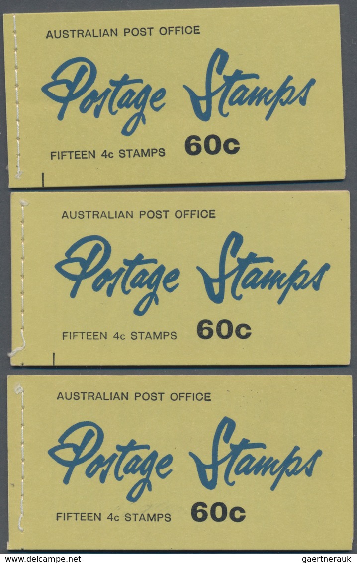 Australien - Markenheftchen: 1966, QEII 60c. Six Different Booklets Each Containing Three Panes Of F - Booklets