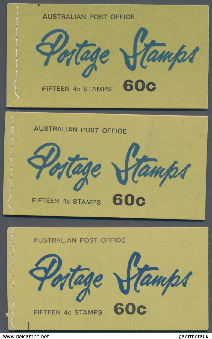 Australien - Markenheftchen: 1966, QEII 60c. Six Different Booklets Each Containing Three Panes Of F - Postzegelboekjes