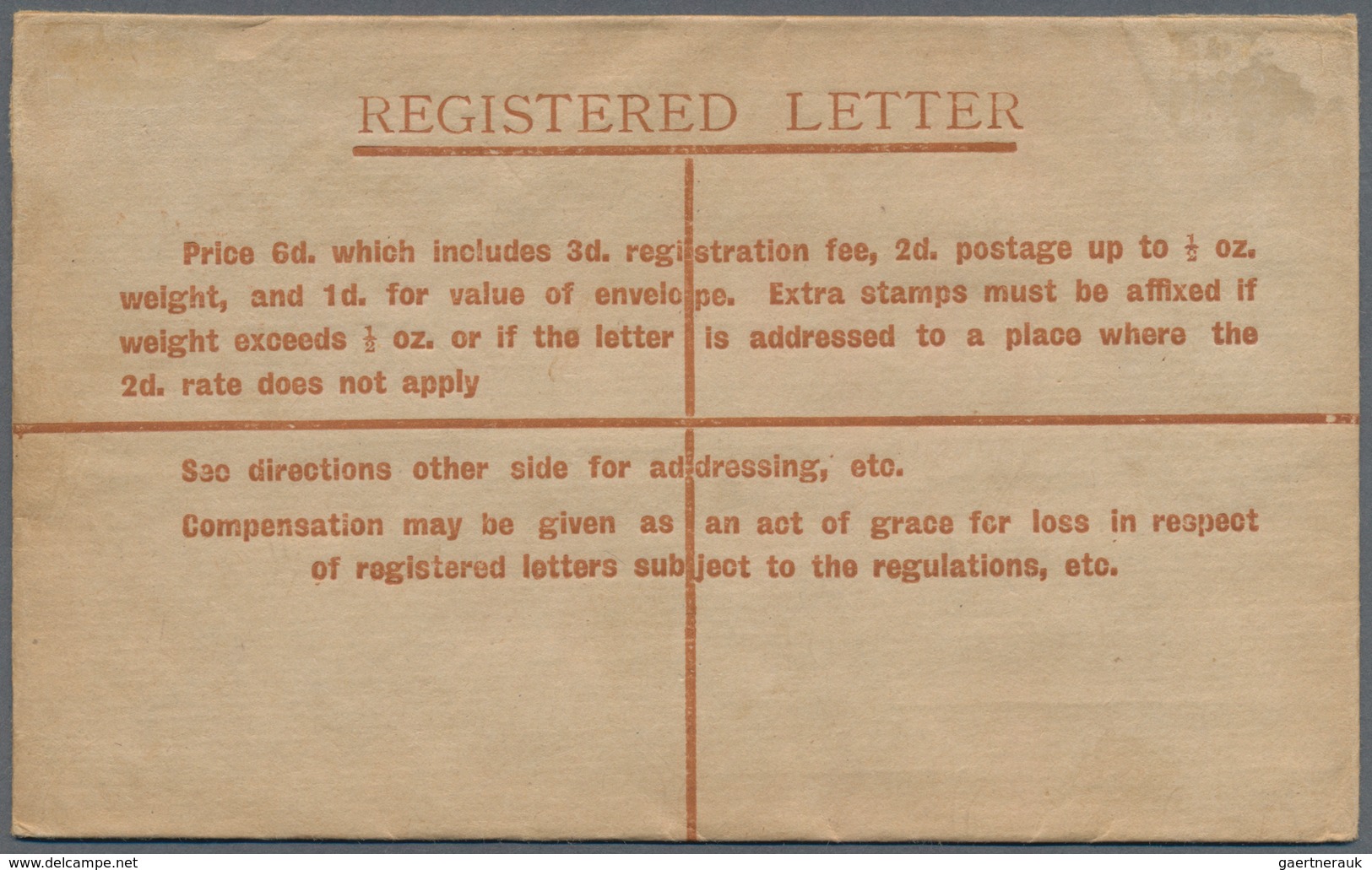 Australien - Ganzsachen: 1922/1923, Two Different Registered Letters KGV 5d. Brown With Curved Flap - Postal Stationery
