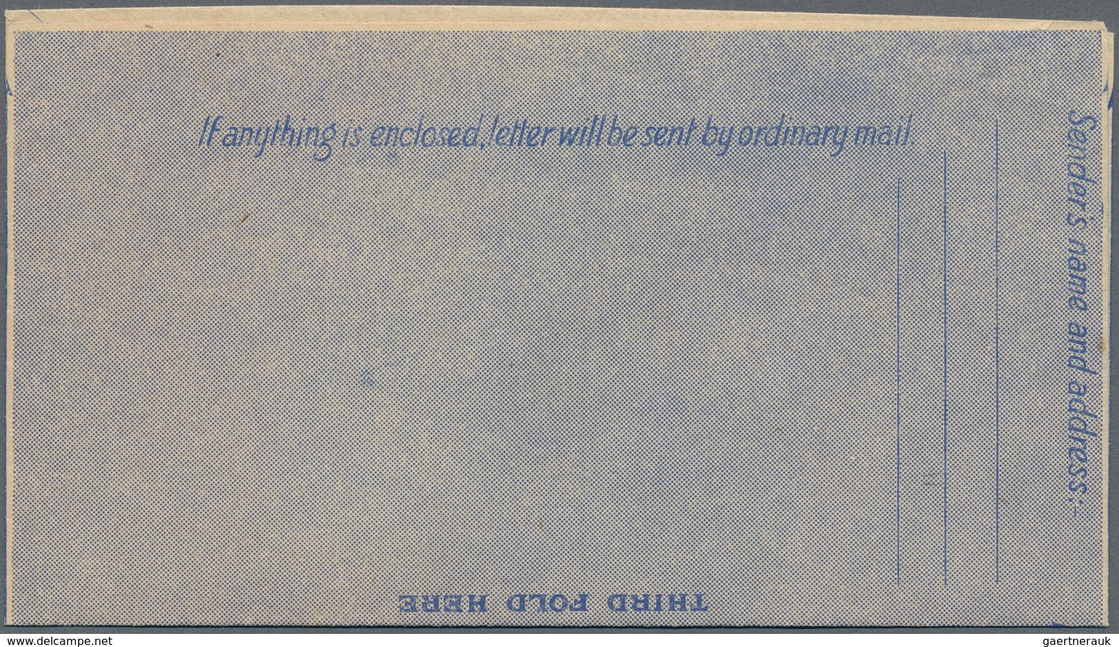 Australien - Ganzsachen: 1944, KGVI 7d AIR LETTER (two Words) Inscribed 'For Letters To Members Of F - Postwaardestukken