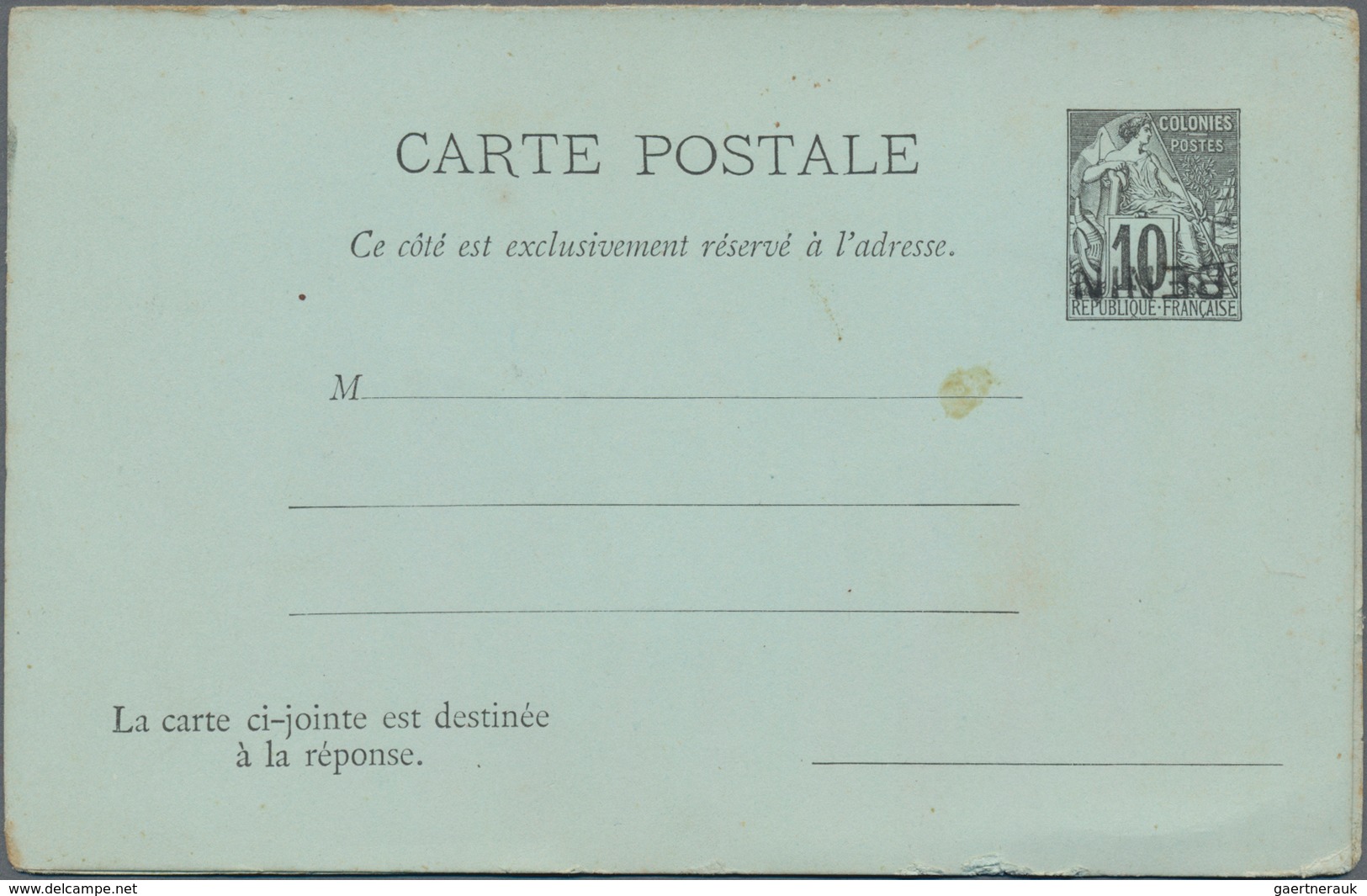 Benin: 1892/1893 Two Postal Stationery Cards And One Lettercard All Unused With Inverted Black Surch - Benin - Dahomey (1960-...)