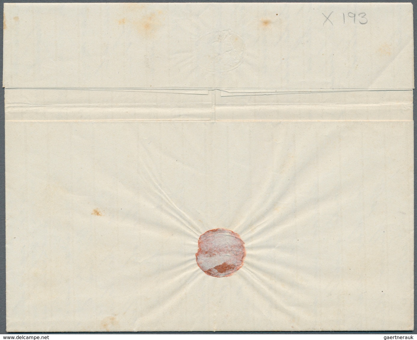 Bolivien: 1866 "TUPISA", Blauer L1 Und L1 "FRANCA" Auf Brief Mit Transit-Stempel "Correos De Yavi" N - Bolivië