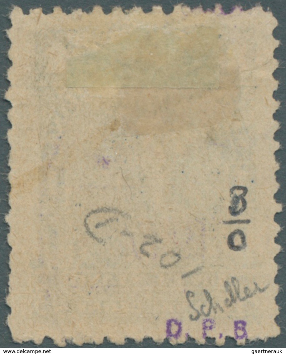 Bolivien: 1917, 'COBIJA PROVISIONAL' 1c. Blue Optd. In Red 'CORREOS / 10 Cts. / - 1917 -' Fine Used - Bolivia