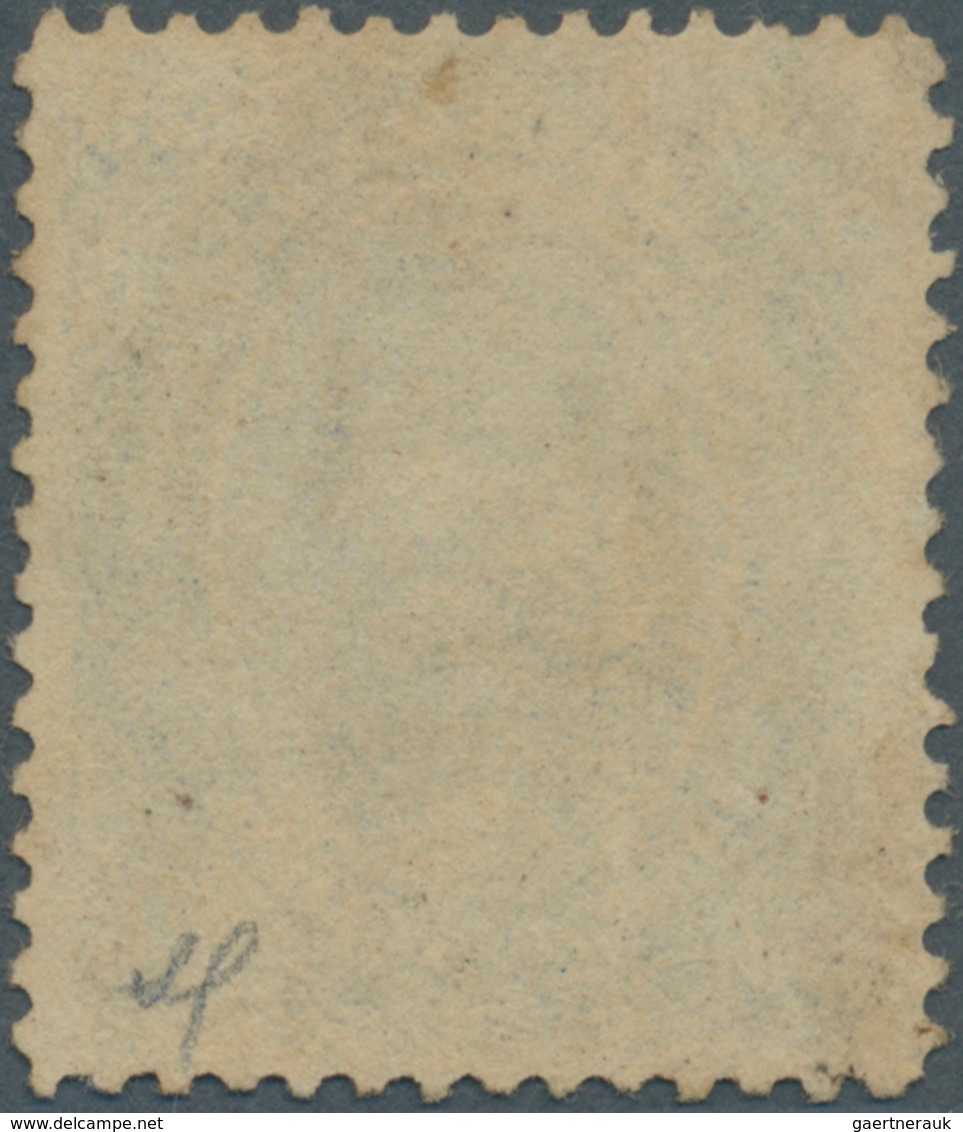 Brasilien: 1866, Dom Pedro 50c. Blue, Fresh Colour, Well Perforated, Vertical Fold, Unused No Gum. R - Other & Unclassified