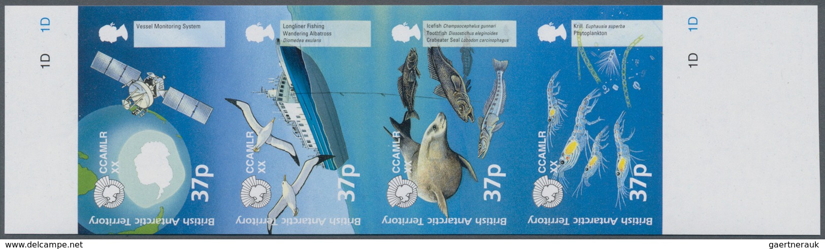 Britische Gebiete In Der Antarktis: 2002, 20 Years Agreement CCAMLR Complete Se-tenant Set Of Four I - Unused Stamps