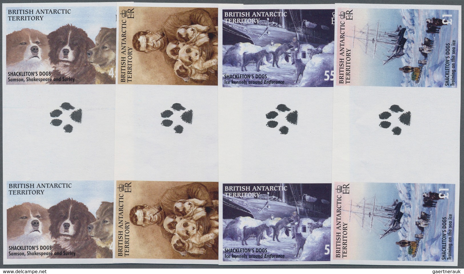 Britische Gebiete In Der Antarktis: 2005, Huskies Of The Shackleton Expedition (1914-1917) Complete - Unused Stamps