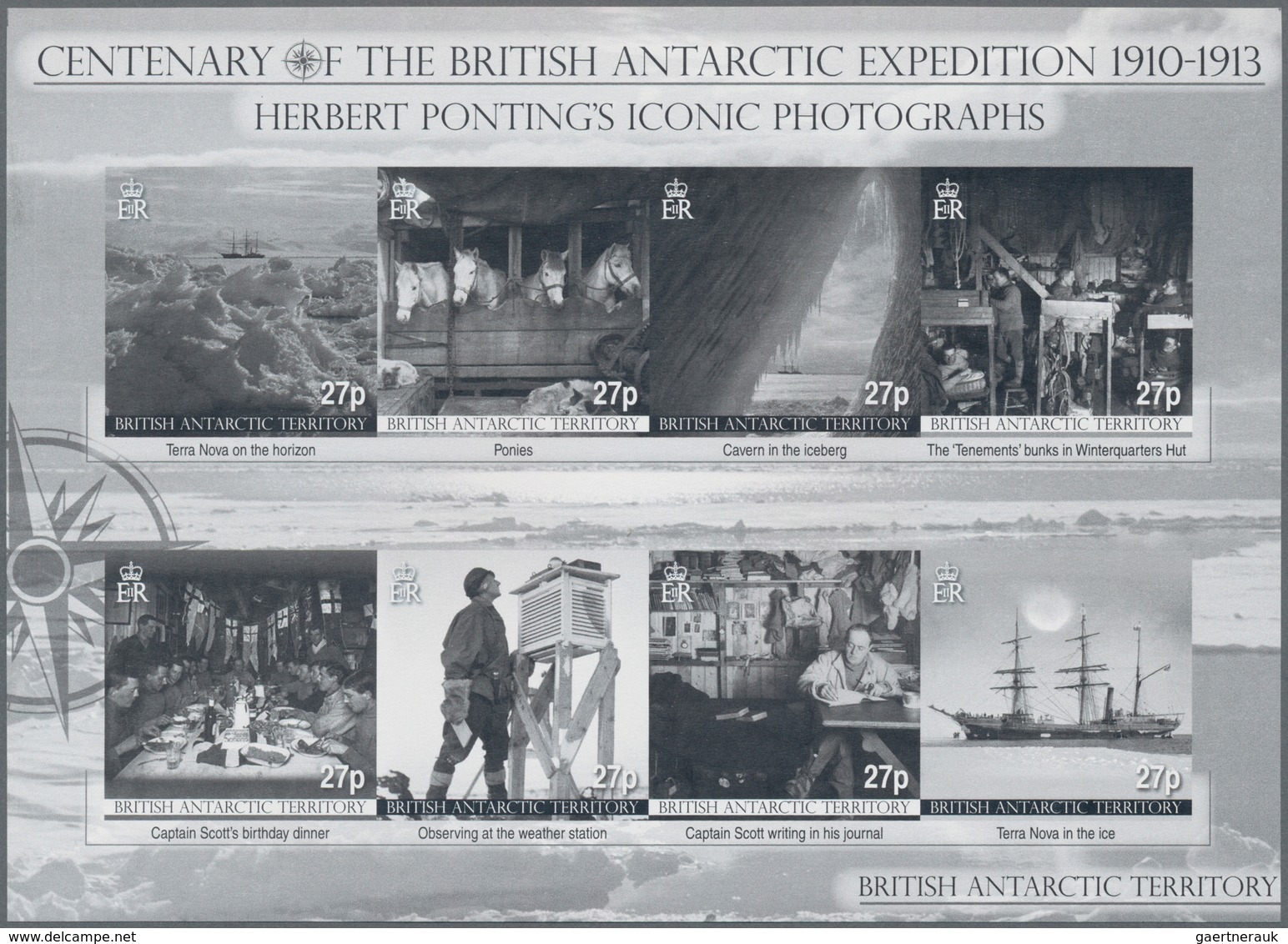 Britische Gebiete In Der Antarktis: 2010, Centenary Of The British Antarctic Expedition 1910-1913 Co - Unused Stamps