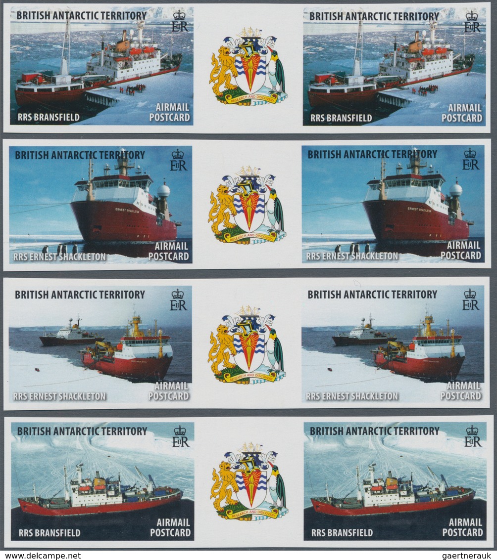 Britische Gebiete In Der Antarktis: 2011, Research Ships Part Set Of Four Different Stamps (RRS Bran - Ongebruikt