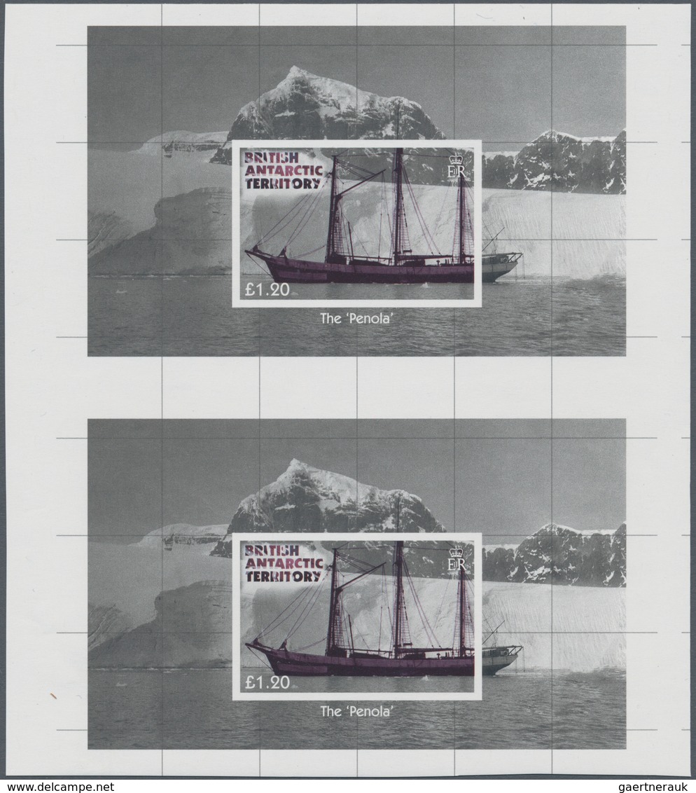 Britische Gebiete In Der Antarktis: 2012, 75 Years Expedition To Grahamland Miniature Sheet (sailing - Unused Stamps