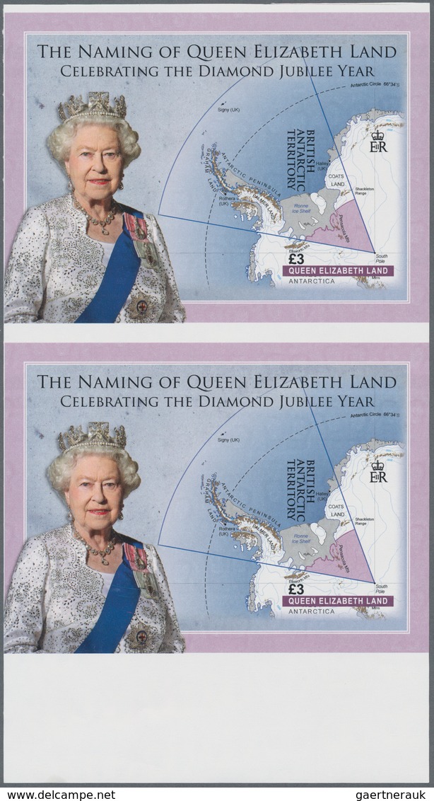 Britische Gebiete In Der Antarktis: 2013, 'The Naming Of Queen Elizabeth Land' (celebrating The Diam - Ongebruikt