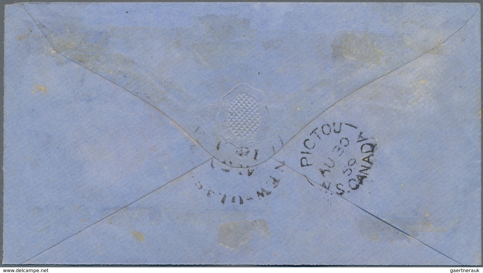 Canada: 1868/69, Six Very Fine Covers, Each Franked With 3 Cent QV Large Type. - Andere & Zonder Classificatie