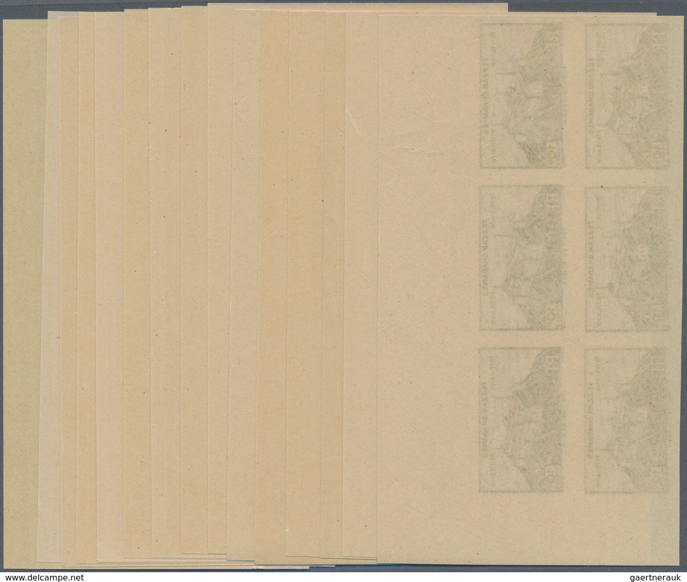 Fezzan: 1946, Definitives Complete Set Of 15 (Fort Sebha, Mosque Mursuk, Map Of Fezzan And Camel Rid - Brieven En Documenten
