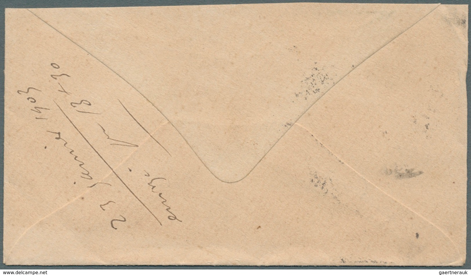 Französisch-Guinea: 1902. Small Lady's Envelope (top Shortened) Addressed To Tunisia, North Africa B - Other & Unclassified