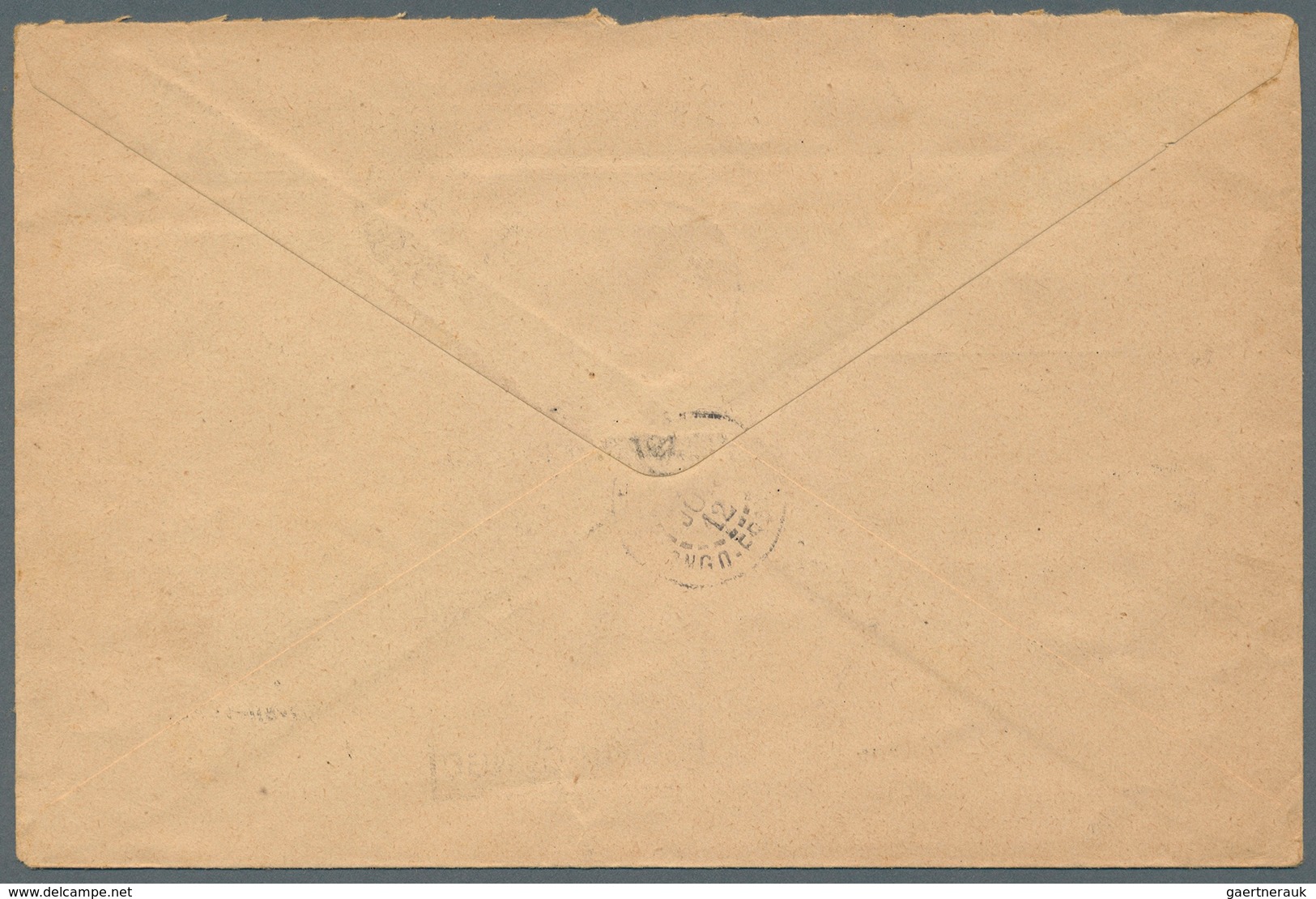 Französisch-Kongo: 1912. Stampless 'Avis D'Emission De Mandat-Poste Local' Envelope Headed 'Afrique - Andere & Zonder Classificatie