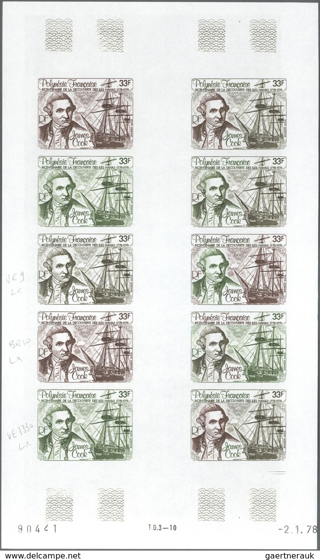 Französisch-Polynesien: 1978. Complete Set "Bicentenary Of Capt. James Cook's Arrival In Hawaii" (2 - Other & Unclassified