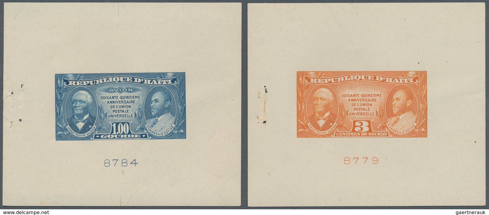 Haiti: 1949/1950. Type Not Issued Engraved By "American Bank Note". (There Are Only 3 Series). Compl - Haiti