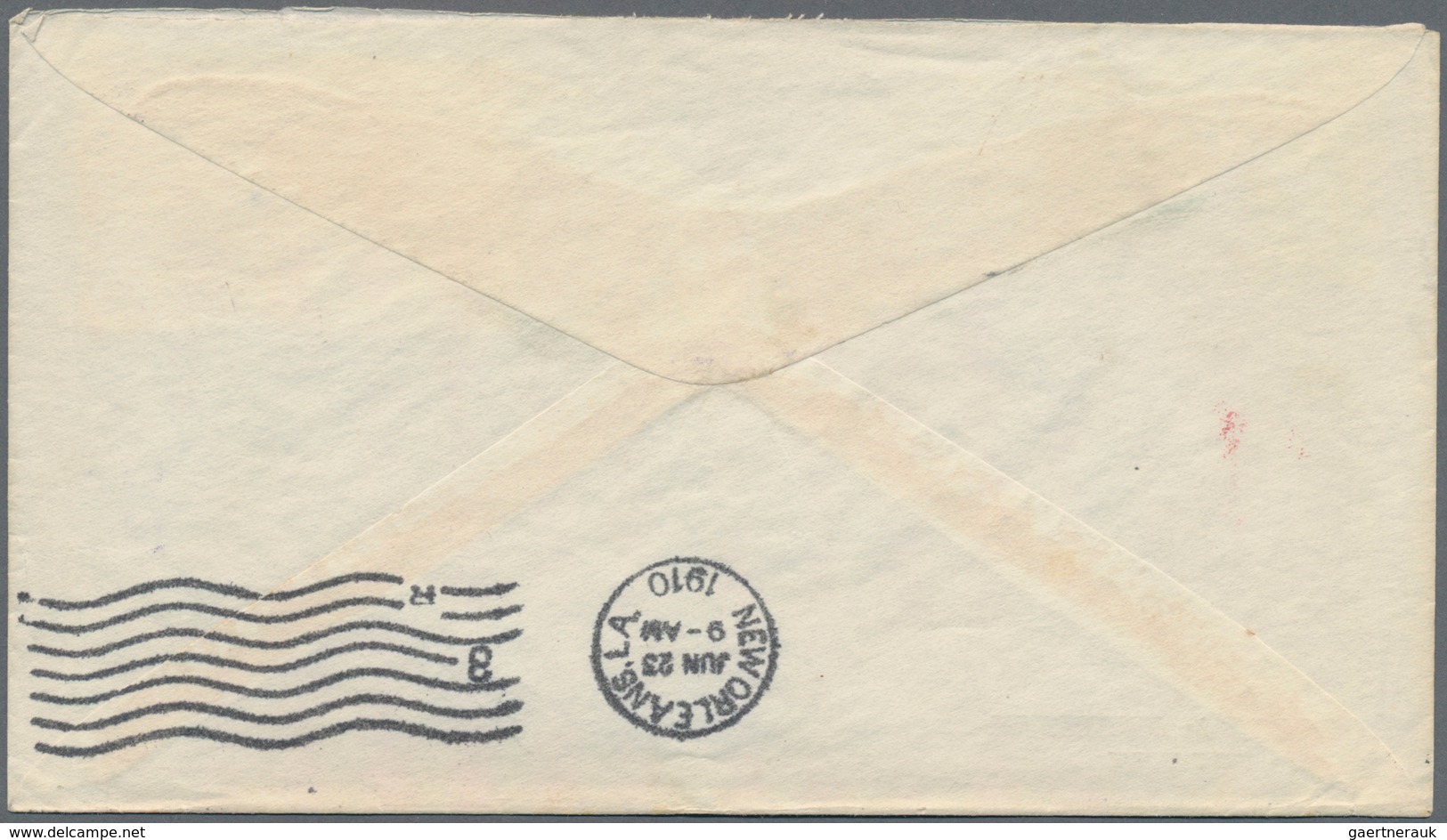 Honduras: 1910, 5c. Blue And 10c. Brown On Ship Mail Cover Addressed To New York, Oblit. By Two Stri - Honduras