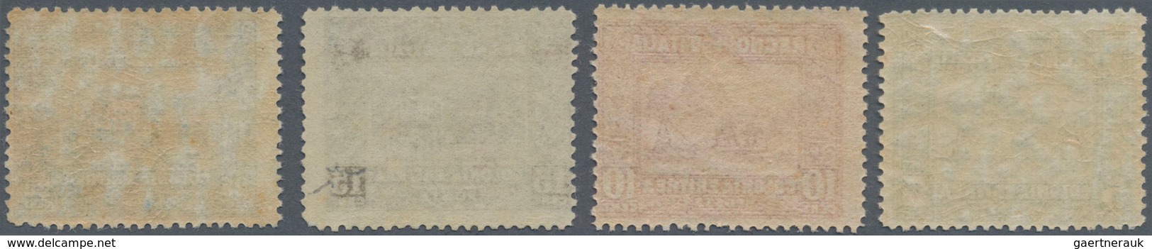 Italienisch-Eritrea: 1910/1929, 5 C Green To 25 C Blue Complete Set Of Four Items, Mint Never Hinged - Eritrea