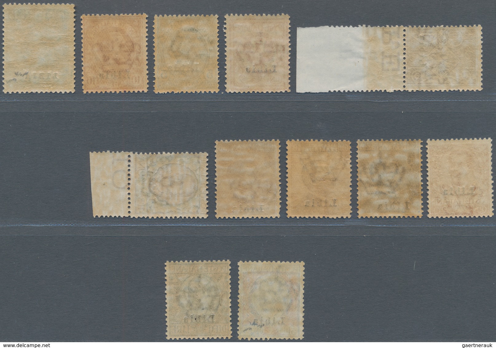 Italienisch-Libyen: 1912/1915: Stamps Of Italy "Michetti" And "Floreale" With Overprint LIBIA, Compl - Libya