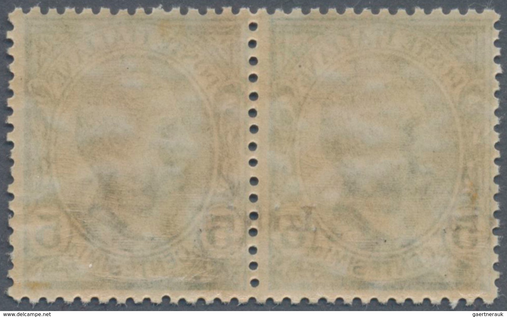 Italienisch-Libyen: 1912, 5 C Green With Horizontal Pair With Overprint "Libia" Above Both Stamps, M - Libië